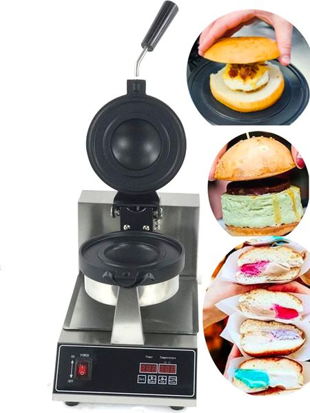 

igital donut ice cream dessert italy gelato panini press maker commercial krapfen warmer machine burger press make