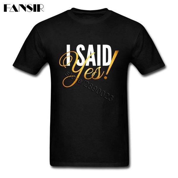 

i said yes t shirt men designed t-shirts short sleeve 100% cotton o neck tees shirts for male