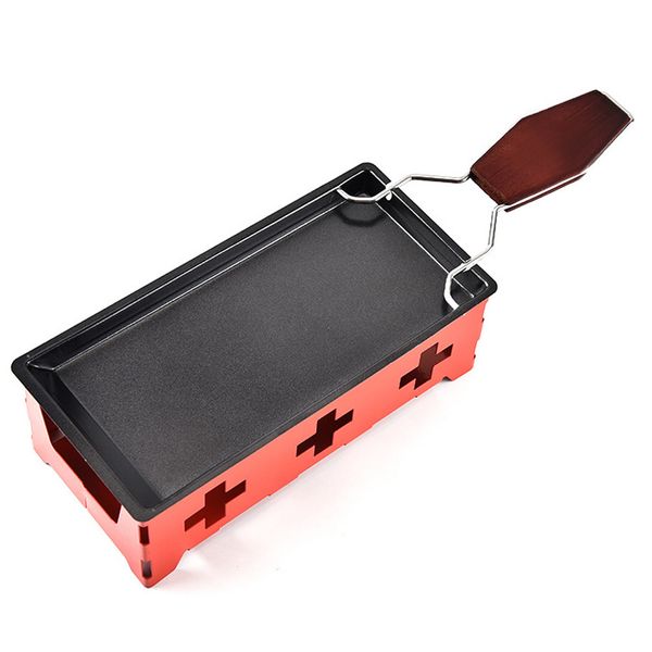 

kitchen supplies non-stick roaster cheese tray wood handle foldable baking pan