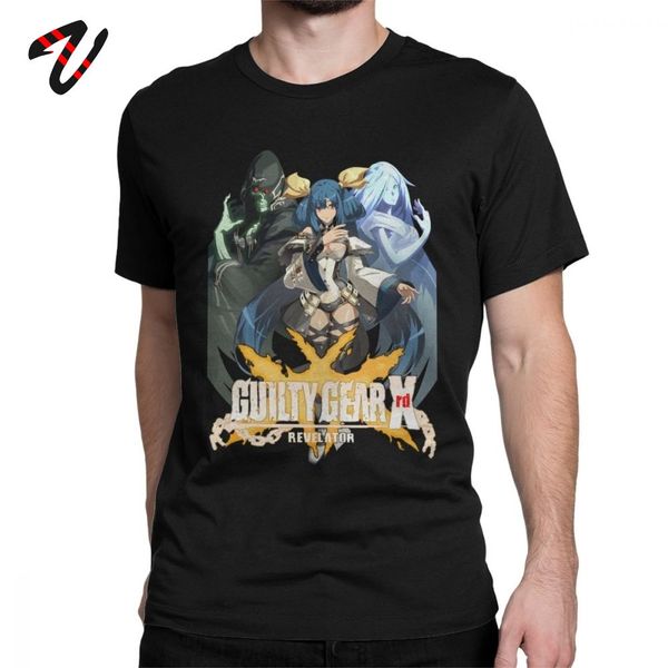

футболки мужские dizzy guilty gear xrdr тройники revelator heaven and hell rock t shirt slim fit guiltygear файтинг фск одежда