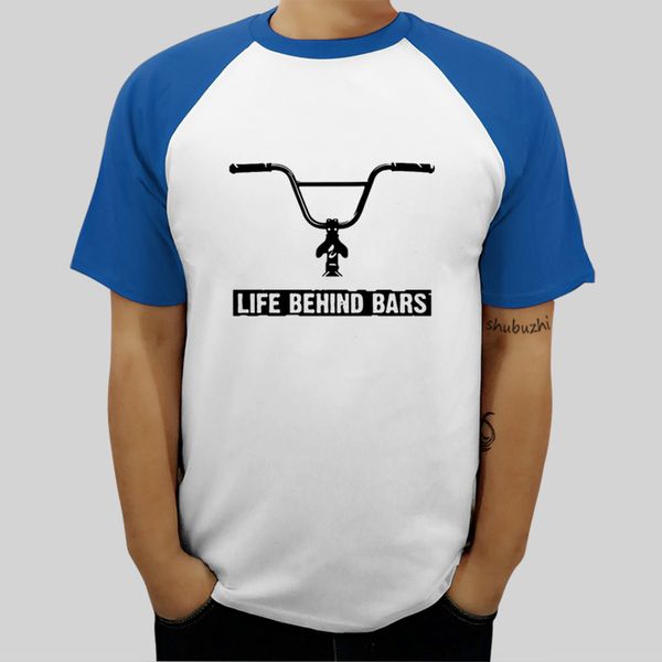 

life behind bars bmx men's premium t-shirt o-neck short sleeve men t-shirt funny cotton tshirt male