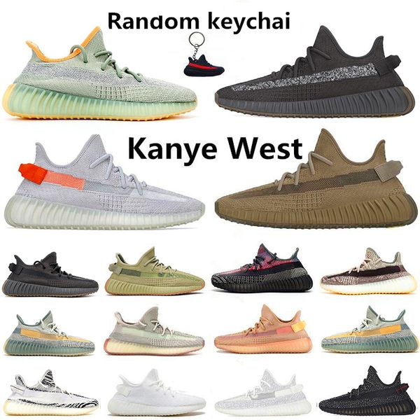 

fashion kanye west earth asriel desert sage running shoes cinder men women cloud white clay static reflective zebra trainers sneaker
