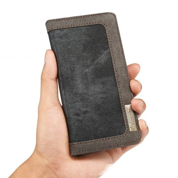 

wholesale luxury jeans leather flip wallet card mobile phone case for for iphone xs stand cover business 2 in 1 style