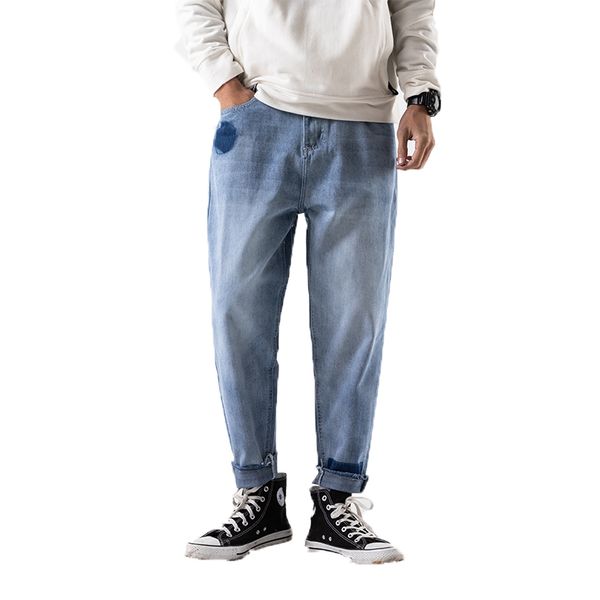 

2020 men distressed jeans mens skinny biker pants streetwear blue jeans denim trousers for male hip hop men harem pants