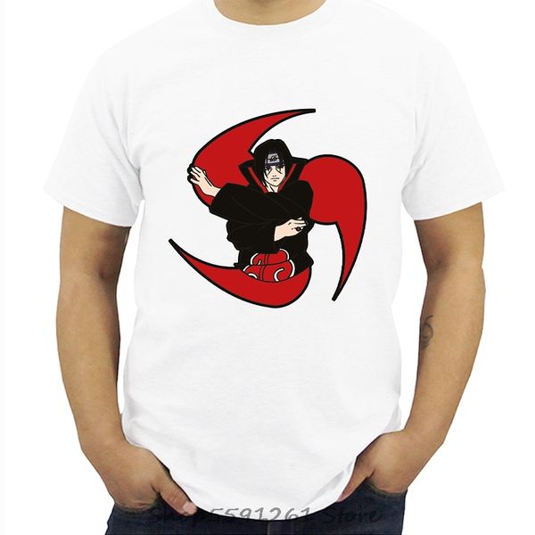 

2019naruto uchiha sasuke itachi tshirt men short sleeve anime streetwear summer style casual tee shirt men 5xl