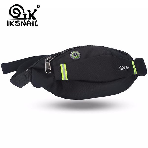 

iksnail running waist bag sport pack cycling bag belt fanny waist pouch outdoor travel racing hiking gym fitness purse men women