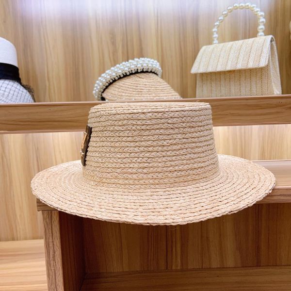 

2020 корейская версия простой моды солнца шляпа солнца рыбак шляпу соломы сплетены японской прекрасной шляпе, Blue;gray
