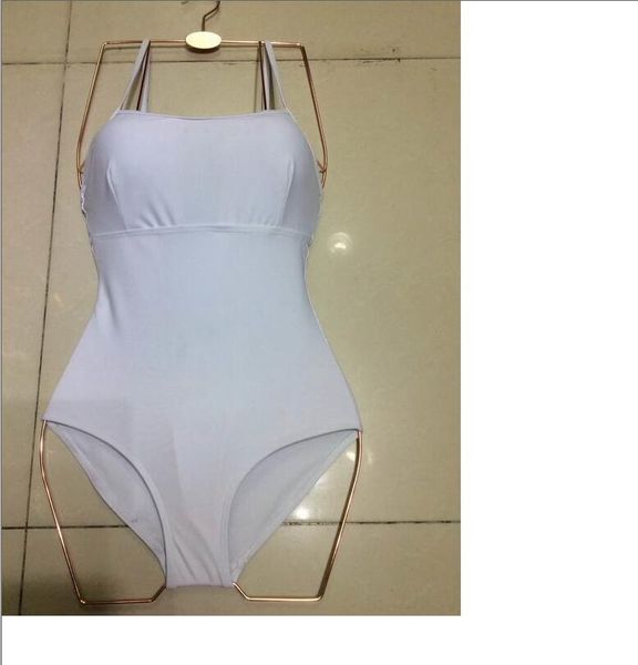 

2020 new arrival fashion women full white one-piece swimwear size s-xl