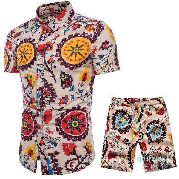 

mens beach designer tracksuits summer 20ss fashion beach seaside holiday shirts shorts sets mens luxury designer sets outfits, Gray