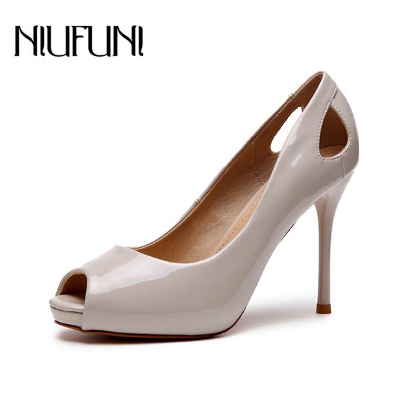 

dress shoes niufuni women pumps peep toe solid color stiletto high heels shallow mary jane wedding office for sandals, Black