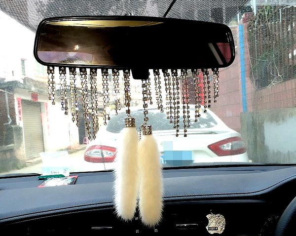 

роскошный автомобиль изысканный diamante корона подвеска плюшевые украшения зеркало заднего вида adornment авто мебель статьи аксессуары