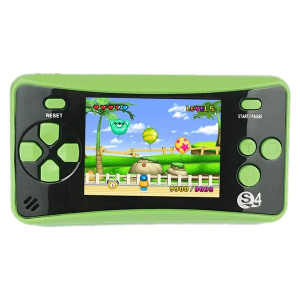 

new portable handheld game console for children, arcade system game consoles video game player great birthday gift green