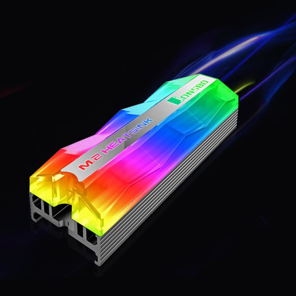 

jonsbo m.2 argb освещения m.2 ssd теплоотвод 5v 3pin твердотельный жесткий диск cooler радиатор тепло тепловыделение pad охлаждения
