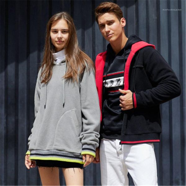 

дизайнер одежды мужской zip карманный сыпучие пиджаков man colorblock кардиган вскользь толстовки моды индивидуальность ватки пальто, Black