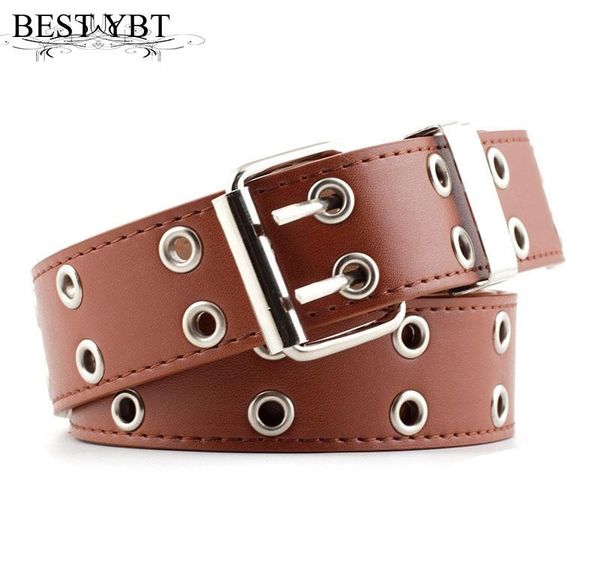 

ybt women belt imitation leather pin buckle belt new punk wind jeans fashion individual decorative chain01, Black;brown