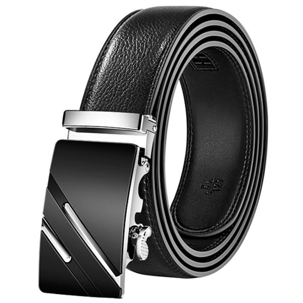 

men belt automatic genuine leather luxury black belt men's belts automatic buckle cummerbunds male, Black;brown