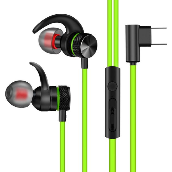 

g20 wired headset, type-c interface in-ear universal headset with wheat live earplugs gaming headset