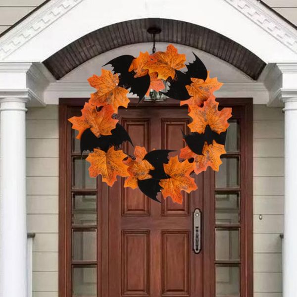 

halloween diy decoration wall hanging garland decoration bat wreath pendant window door hanging wreath party festival