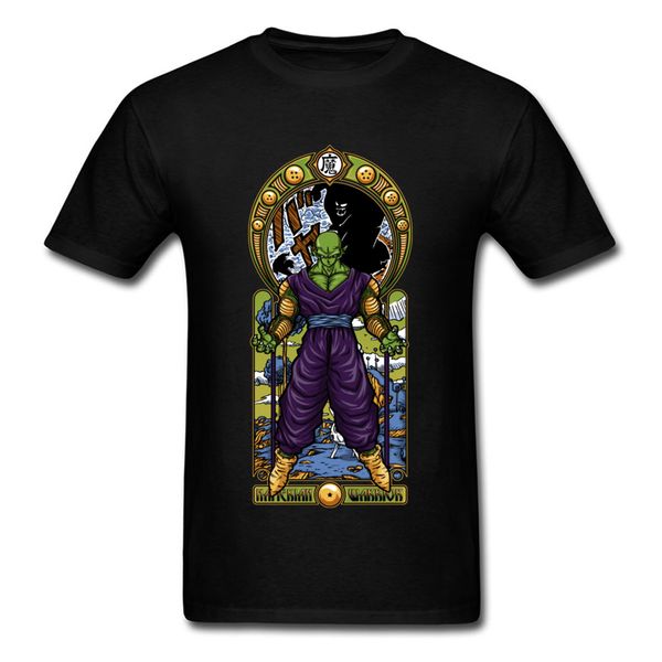 

superhero t shirts for men harajuku namekian warrior white black tshirt japan anime evil demon doom men t-shirt new fashion