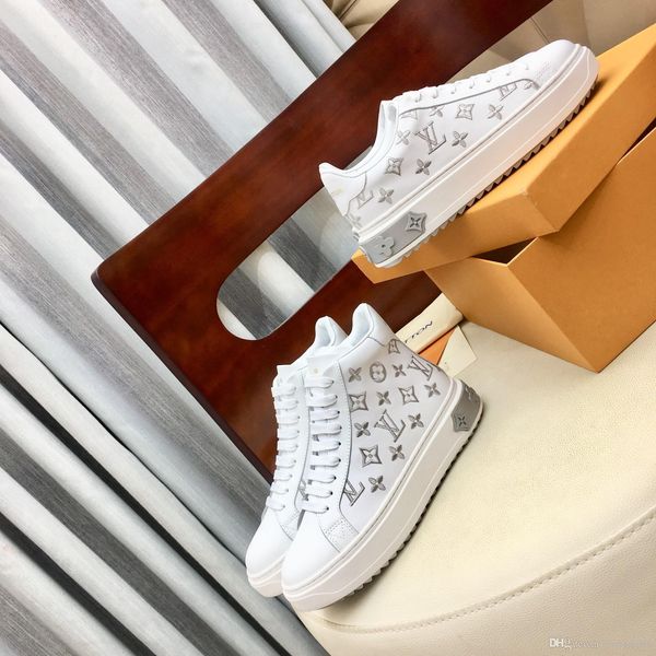 

2020 new ladies, stylish print, comfortable and versatile casual sneakers, with boxad, Red;white