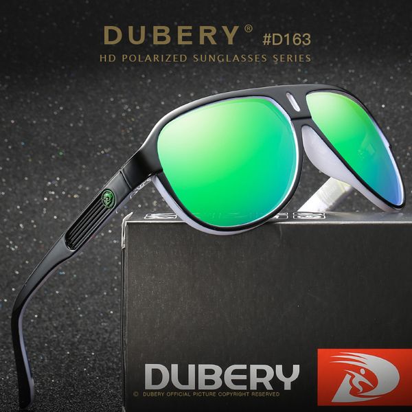 

2020 new dubery brand design polarized sunglasses men driving shades male retro sun glasses for men summer mirror goggle uv400, White;black