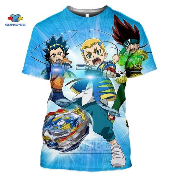 

beyblade burst evolution anime summer men homme 3d print shirts harajuku kawaii harajuku men clothing
