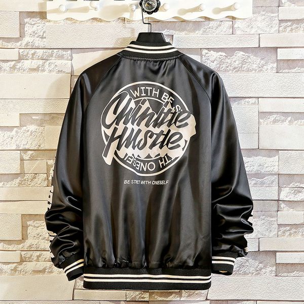

Septhydrogen Brand Fashion Bomber Jacket Men Fashions Hip Hop Streetwear Jacket Men Coat Men Letter Printing Jacket Coat Plus Size M-5XL