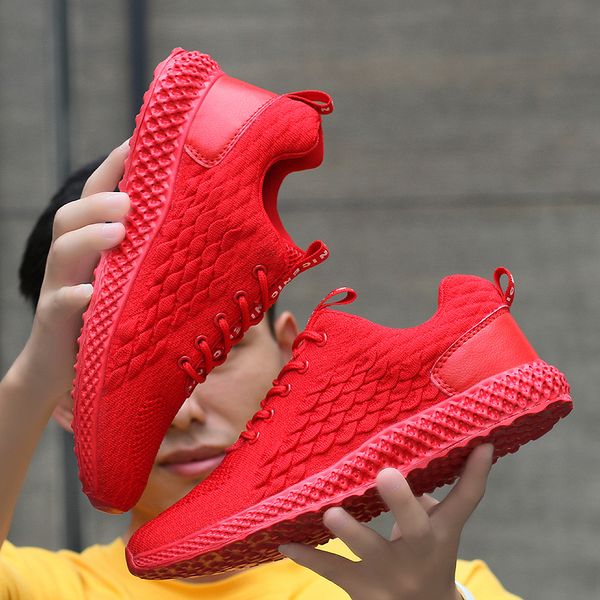 

sneakers men 2020 running shoes men casual shoes fashion black red breathable jogging outdoor walking sport basket homme
