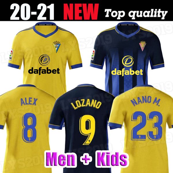 

2020 2021 cadiz soccer jerseys home away cÃ¡diz cf 20 21 camisetas de fÃºtbol juan cala bodiger jovanovic jurado men kids kit football shirt, Black;yellow