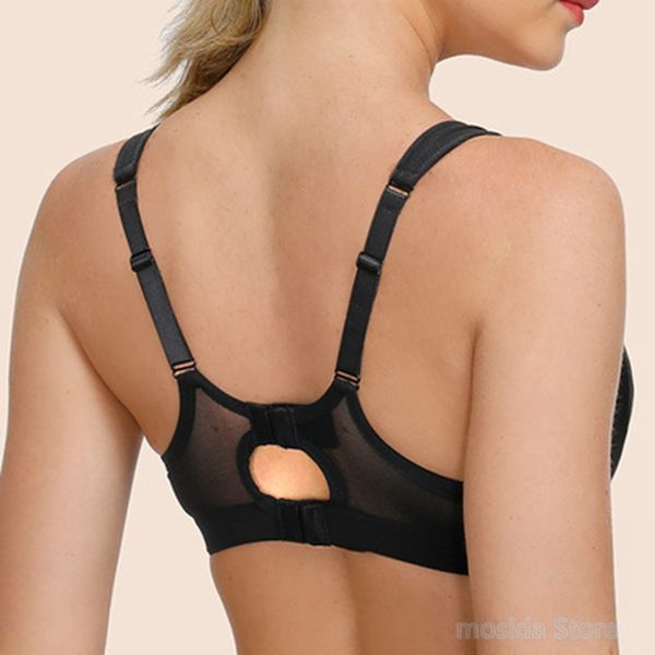 

10pcs sports underwear female fg cup large size bra european and american anti-sag fitness running shockproof sports vest, White;black