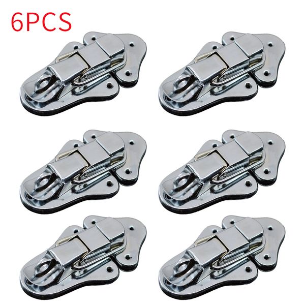 

6pcs wooden box latch clasp sturdy suitcase lock toggle catch closure home