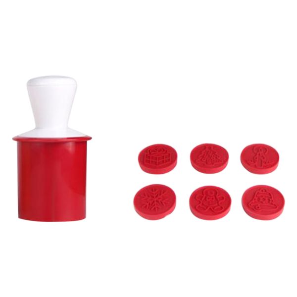 

6шт fondant cookie stamp мультфильм плунжер выпечка инструмент diy кухня бисквит mold