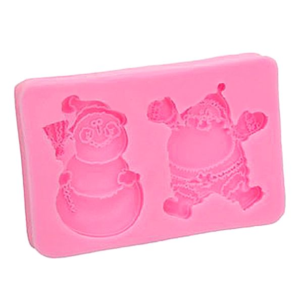 

christmas santa claus snowman silicone mold fondant cake mould