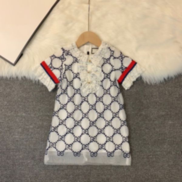 

2020 fashion kids girls summer dress baby girl embroidered flower princess dress children's clothes ing, Red;yellow