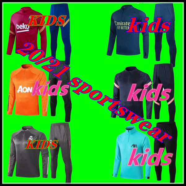 

kids football training suit soccer tracksuit 20 21 football tracksuit survÃªtement de football 2020 2021 kids chÃ¡ndal de fÃºtbol jogging, Black