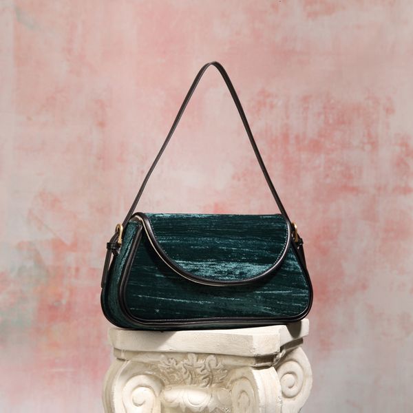 

brand new velvet ladies shoulder bag fashion designer women black crossbody bag youth casual genuine leather women handbag travel bag 1105