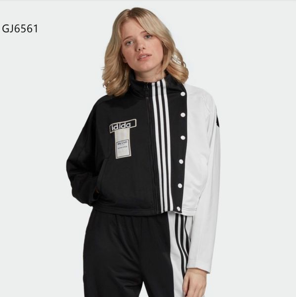 

20ss fashion womens jacket for autumn and winter casual womens contrast color jackets with botton ladies jackets size xs-xl, Black;brown