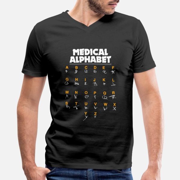

medical alphabet for doctors nurses chemists t shirt men designs cotton o neck clothing cute comical summer vintage shirt