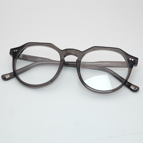 

коричневый серый ацетат женщина мужчины унисекс очки strong eyeglass 2020 оптическая близорукость рама новая мода, Black