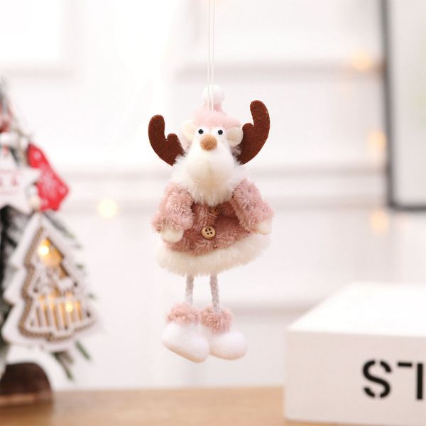 

cartoon christmas doll pendant hanging ornaments plush snowman home decor diy