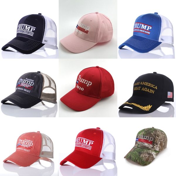 

2020 trump baseball cap make america great embroidery letter adjustable mesh sports caps president election truck hat#399, Blue;gray
