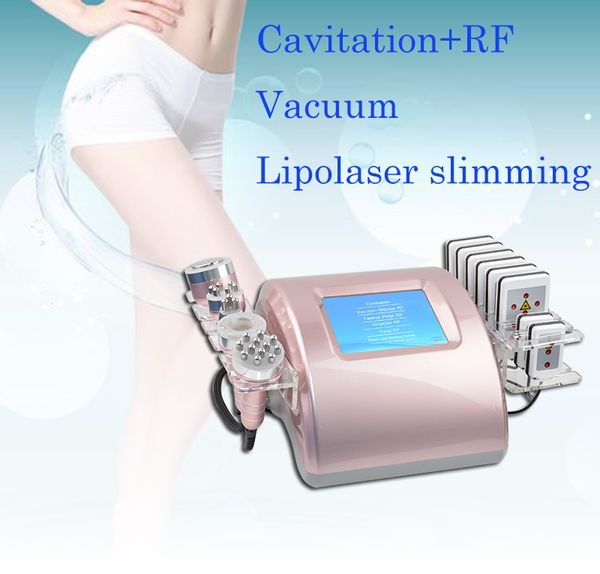 Hochwertige Vakuumform RF tripolar multipolar RF Hautstraffung Kavitation Körper schlankmachende Lipo-Laser-Liposuktionsmaschine für den Heimsalon