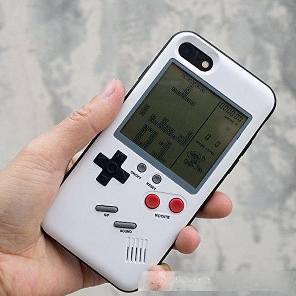 

retro tetris game consoles phone case for iphone xs max xr x 8 7 6s plus cellphone back cover decompression shell