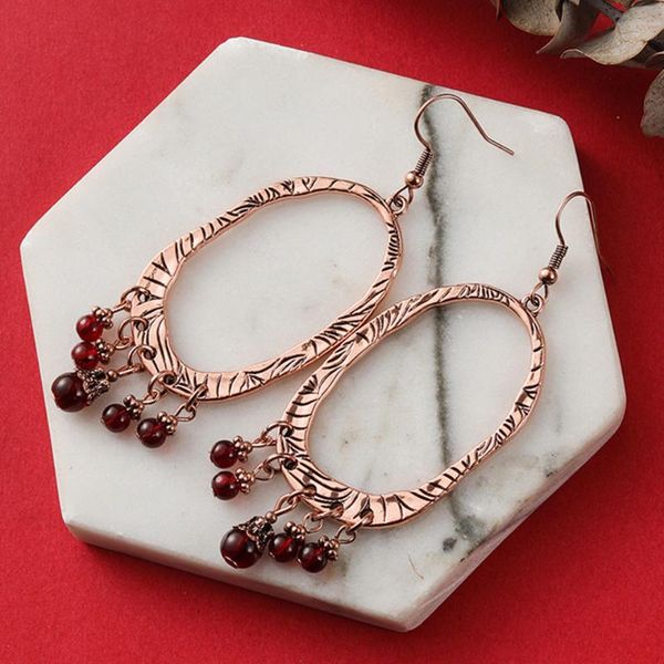 

vintage luxury goldn tassel drop earrings for women handmade boho resin crystal beads bridal earring female statement jewelry, Silver