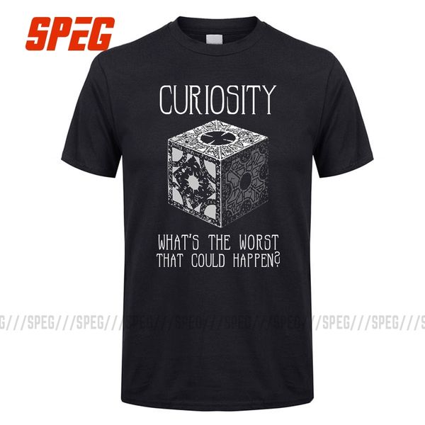 

curiosity killed hellraiser puzzle box men tee shirts 100% cotton short sleeve tshirts great discount men's round neck t shirts