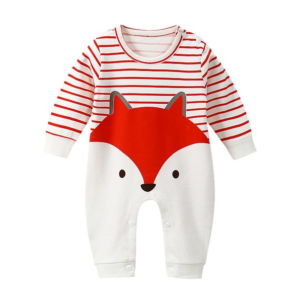 

3-24m boys/girls romper suit autumn winter pajamas 100% pure cotton kids cartoon bodysuit children's tracksuit kids clothes, Pink;blue