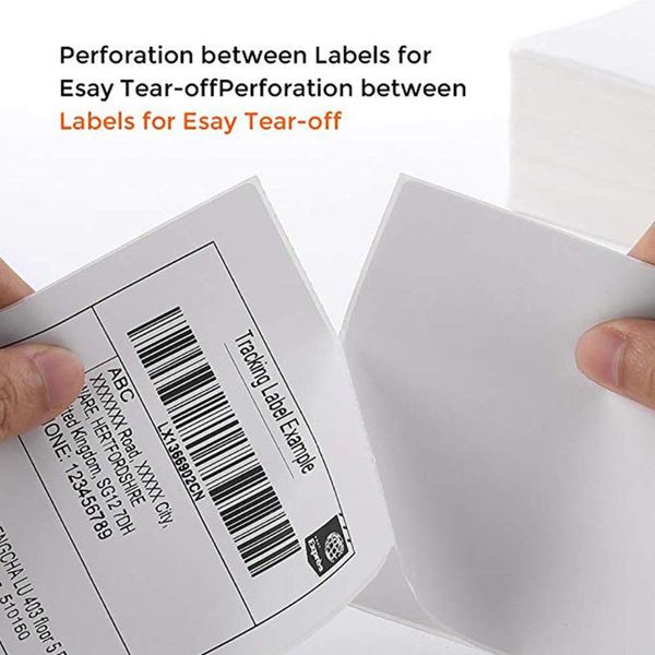 

500pcs/bag 4 inch stiker paper thermal sticker label paper 100*150mm for deskprinter shipping lables itpp221
