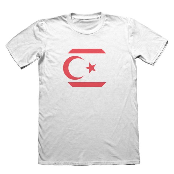 

2019 лето короткие рукава хлопок t-shirt северный кипр флаг дизайн футболки - отцы мужские рождество tee рубашки
