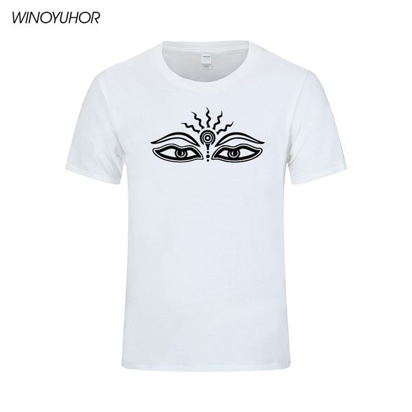 

buddha eyes symbol printed t shirts men 2020 new summer short sleeve t-shirts om aum buddha tees camisetas masculina