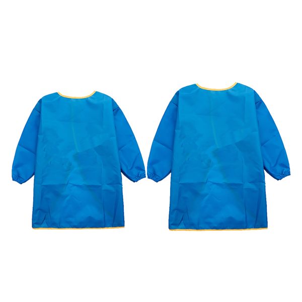 

2x kids long-sleeve waterproof apron cooking painting art baby toddler smock